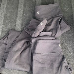 Lululemon Wunder Under Leggings Size 4 Black